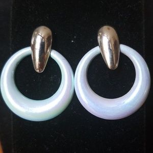 Vintage enamel earrings